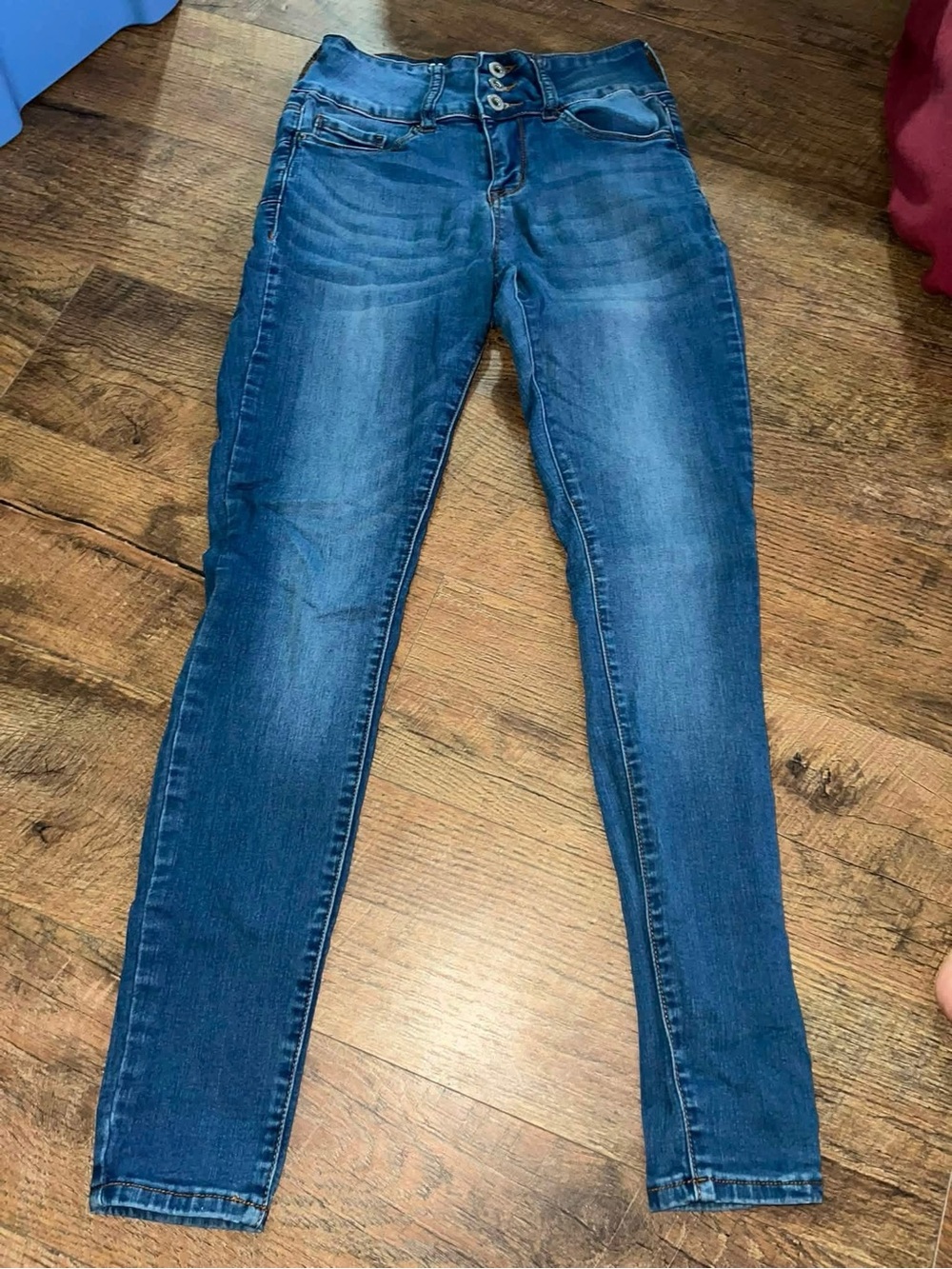 Women's Dark Blue High-Rise Skinny Jeans